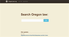 Desktop Screenshot of oregonlaws.org
